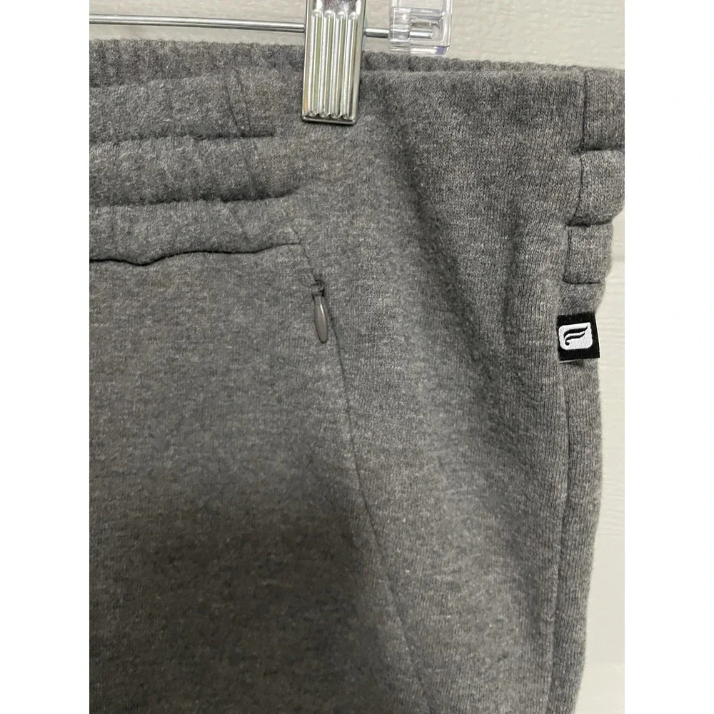 Fabletics Womens Joggers size M Heather Grey Sweatpants Zip Pockets athleteisure